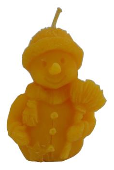Bienenwachskerze Schneemann